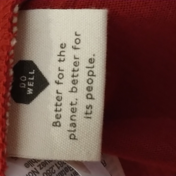 Madewell  3X Deep Carmine Red V Neck Short Sleeve Tee-Shirt- crop style - Picture 9 of 13